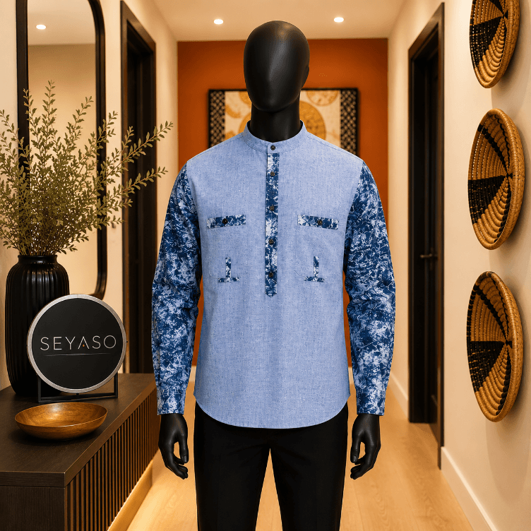 Chemise Koko Donda Bleue, vue 1